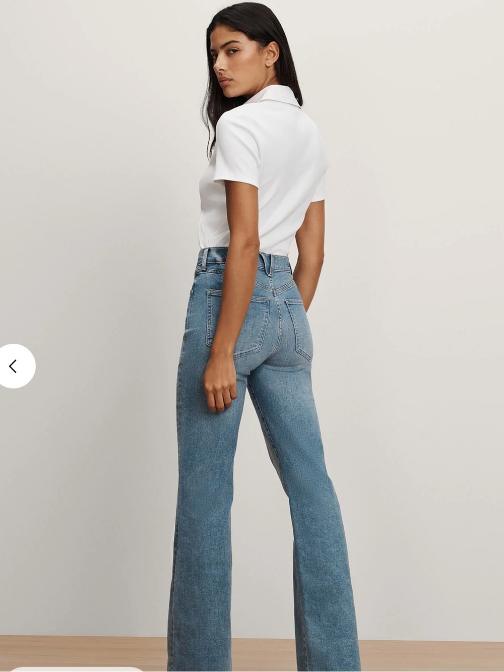 Veronica Beard Light Wash High-Rise Slim Wide-Leg Jeans - Light Blue